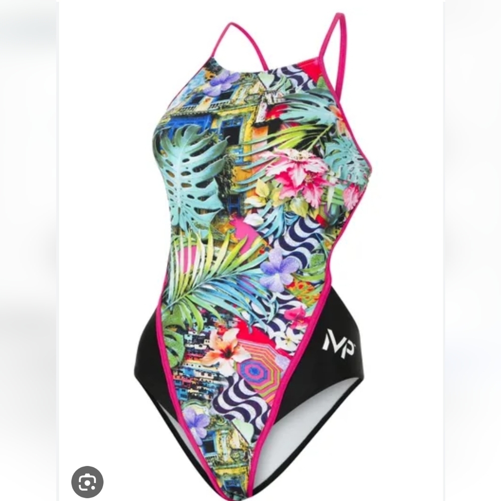 Michael Phelps Flores One Piece Size 2 NWT